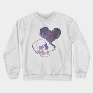 Smoking galaxy skull Crewneck Sweatshirt